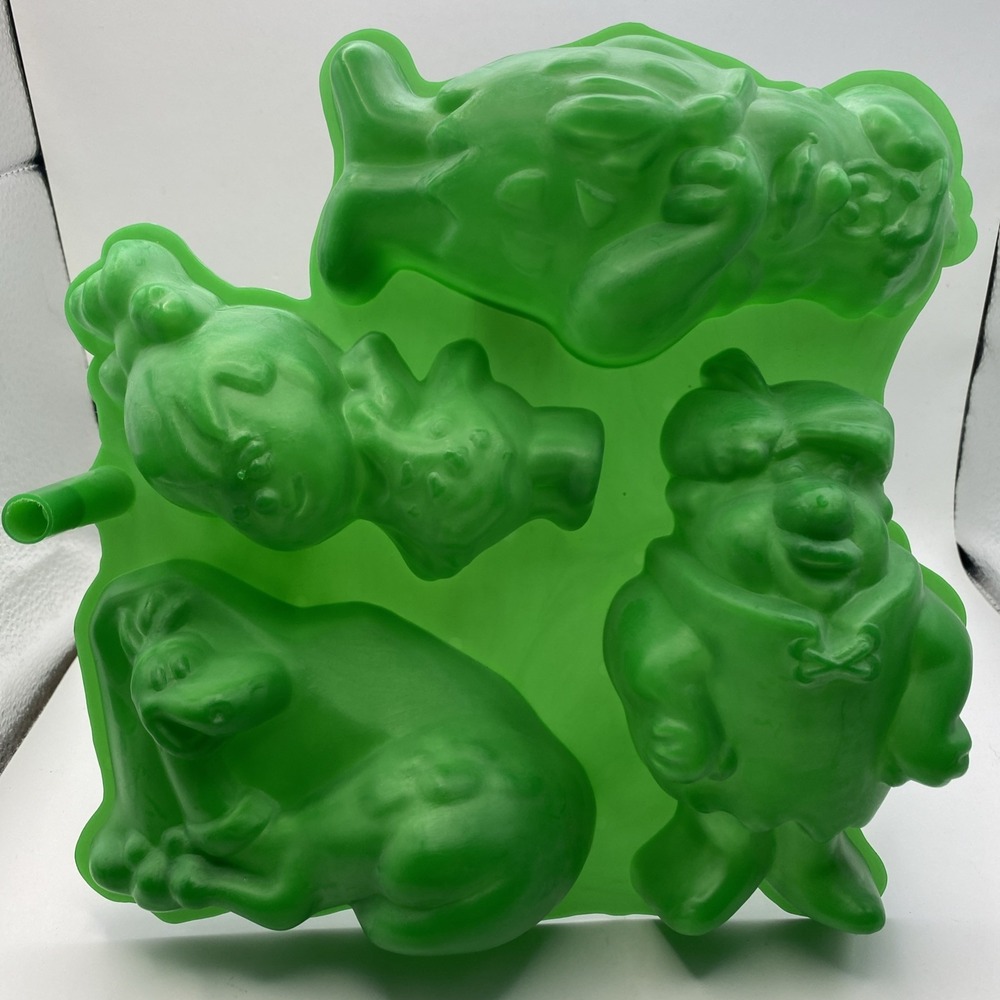 Vintage 80s GIANT JELLO / GUMMY MOLD FLINSTONES - HANNA-BARBERA - FRED BARNEY